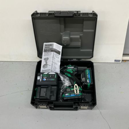 HiKOKI ハイコーキ インパクトドライバ充電器・充電池2個・ケース付 36v 2.5Ah J1602722 T2602 2512AB WH36DD2XHLSZ アグレッシブグリーン