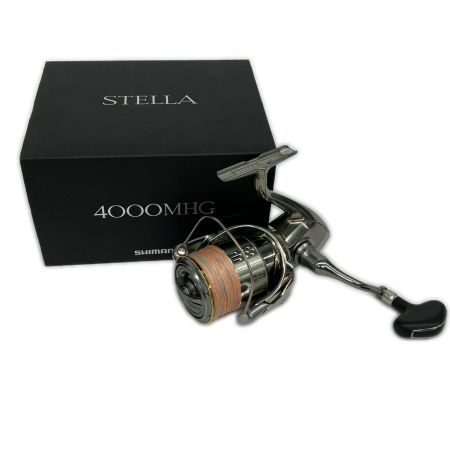  SHIMANO シマノ スピニングリール 18ステラ 4000MHG 箱付 シャリ感有 03810