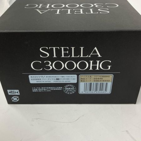  SHIMANO シマノ スピニングリール 14ステラ C3000HG  03446