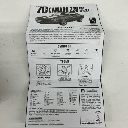   AMT 1/25 1977 カマロ Z28 フルバンパー プラモデル 