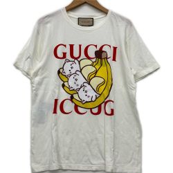 △△ GUCCI グッチ 半袖Ｔシャツ ばなにゃ XS Aランク