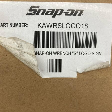  Snap-on スナップオン ロゴプレート　SNAP-ON  『S』 KAWRSLOGO18
