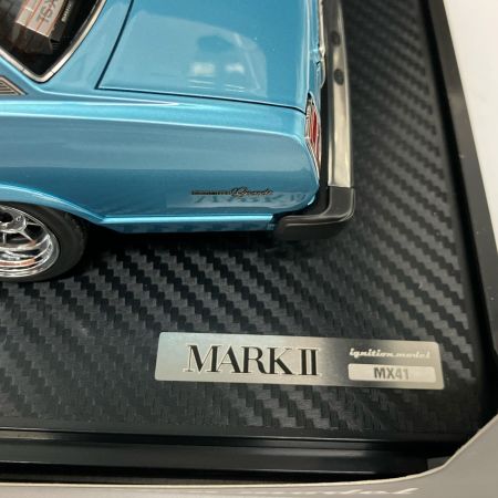   ミニカー 1/18 Toyota Mark II Sedan Grande (MX41) Light Blue Metallic イグニッションモデル