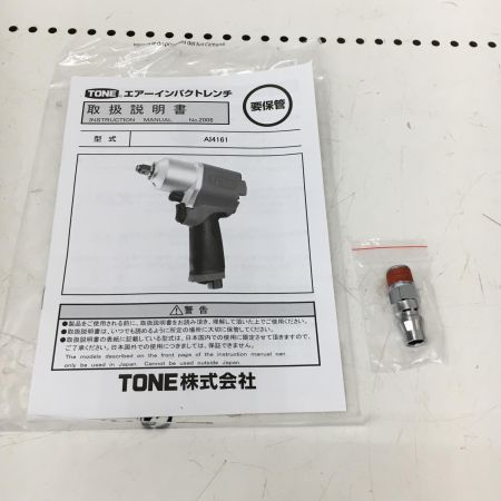  TONE トネ 12.7mm(1/2") レッド　常圧　エアインパクトレンチ AI4161