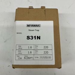 △△ MIYAWAKI ミヤワキ スチームトラップ 15A 2 S31N Sランク