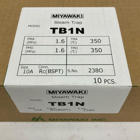  MIYAWAKI スチームトラップ 10A 10個入 TB1N
