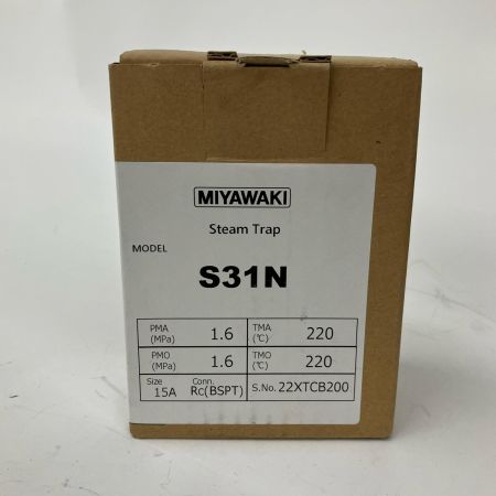  MIYAWAKI ミヤワキ スチームトラップ 15A  S31N 3