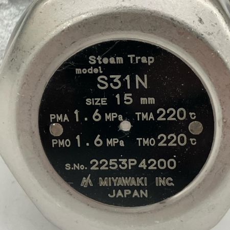  MIYAWAKI ミヤワキ スチームトラップ 15A S31N 2