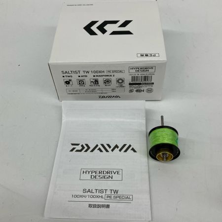  DAIWA ダイワ ベイトリール 23ソルティスト TW 100XH PEスペシャル 替スプール付 00631034