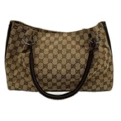 △△ GUCCI グッチ GGキャンバス トートバッグ  115015 ブラウン Cランク