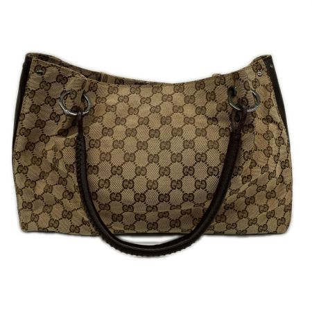  GUCCI グッチ GGキャンバス トートバッグ  115015 ブラウン