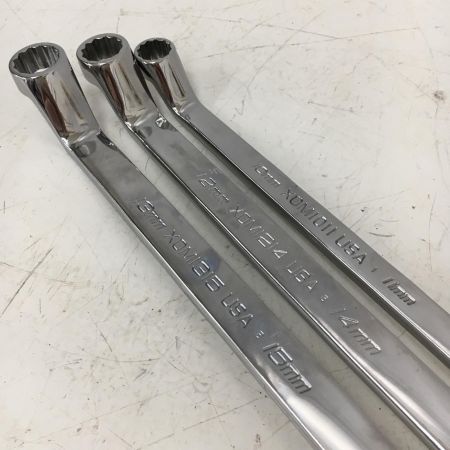  Snap-on スナップオン 60°オフセットメガネレンチ　両口メガネレンチ　5本セット XOM1011〜XOM1719