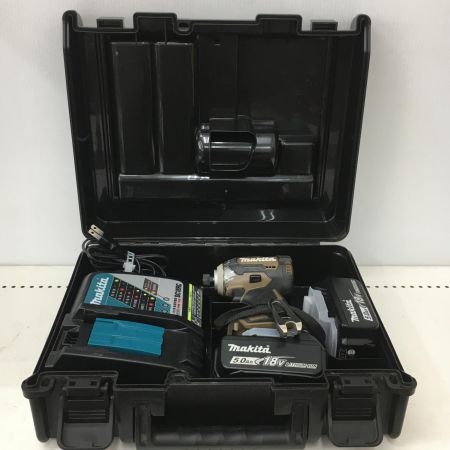  MAKITA マキタ 18V　充電式インパクトドライバ　充電器・充電池2個・ケース付 TD170D オーセンティックブラウン