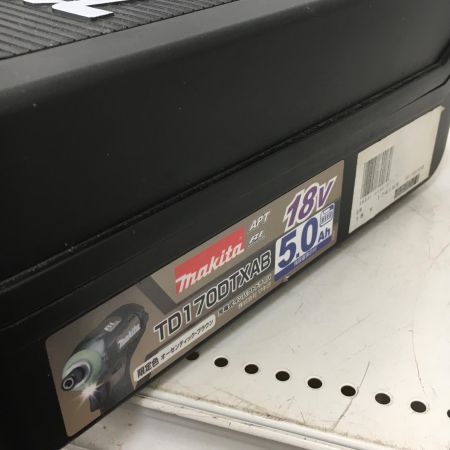  MAKITA マキタ 18V　充電式インパクトドライバ　充電器・充電池2個・ケース付 TD170D オーセンティックブラウン