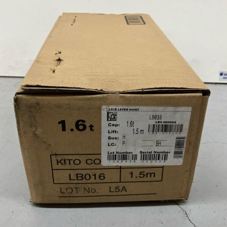  KITO キトー レバーブロック 1.5t 1.6m LB016 2