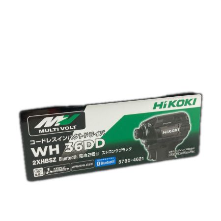  HiKOKI ハイコーキ インパクトドライバ WH36DD 2XHRSZ  ストロングブラック 充電器・充電池2個・ケース付