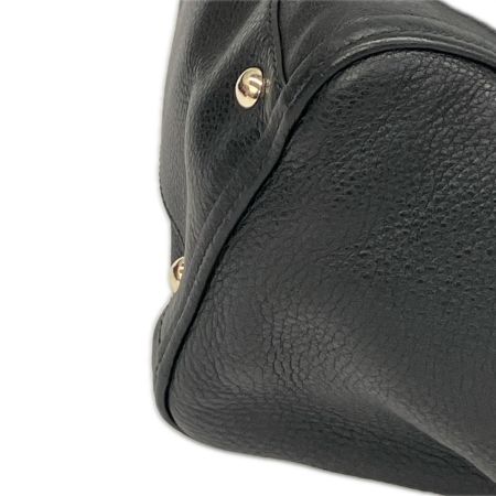  GUCCI グッチ ソーホー インターロッキングG トートバッグ タッセル欠品 282309 ブラック