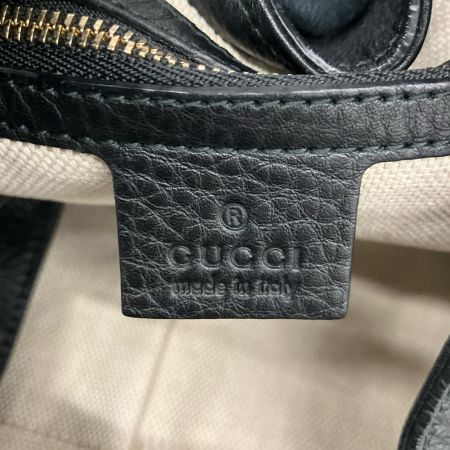 GUCCI グッチ ソーホー インターロッキングG トートバッグ タッセル欠品 282309 ブラック