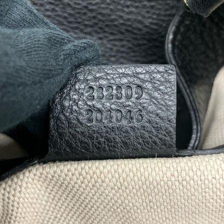  GUCCI グッチ ソーホー インターロッキングG トートバッグ タッセル欠品 282309 ブラック