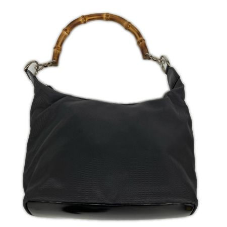  GUCCI グッチ バンブー×ナイロン ワンショルダーバッグ 000・2855・0531・5