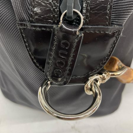  GUCCI グッチ バンブー×ナイロン ワンショルダーバッグ 000・2855・0531・5