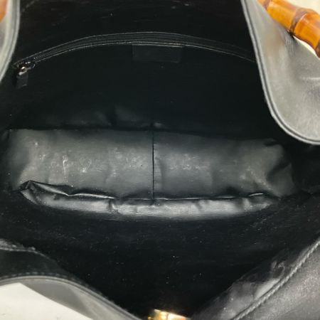  GUCCI グッチ 2wayショルダーバッグ バンブー レザー 001・1638・002113 ブラック