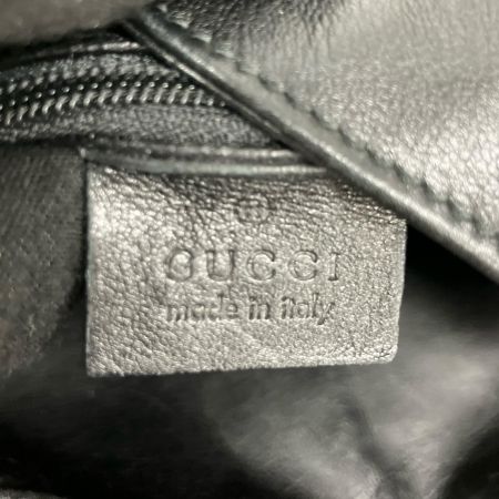  GUCCI グッチ 2wayショルダーバッグ バンブー レザー 001・1638・002113 ブラック