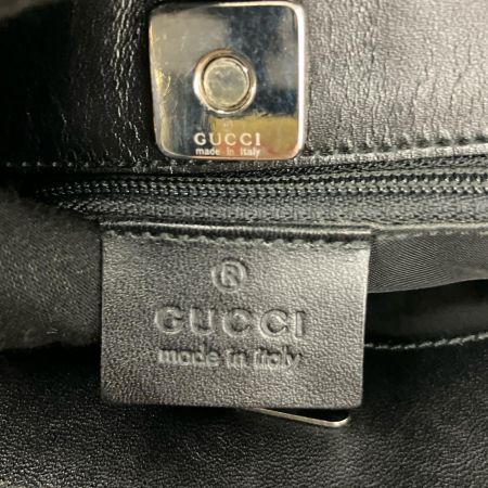  GUCCI グッチ トートバッグ ナイロン×レザー  002･1075･001998 ブラック