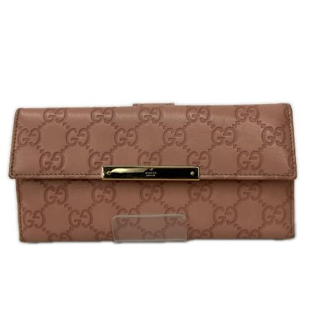 GUCCI グッチ 長財布 グッチシマ  112715･2888 ピンク