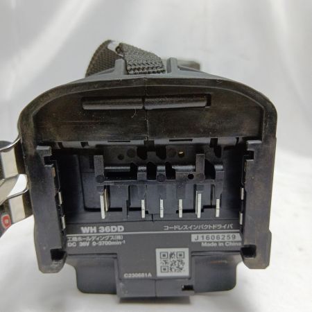 HiKOKI ハイコーキ WH36DD ブラック  充電器・充電池2個・ケース付 36v 2.5Ah J1606259 T2603 2512AB 美品 WH36DD ブラック