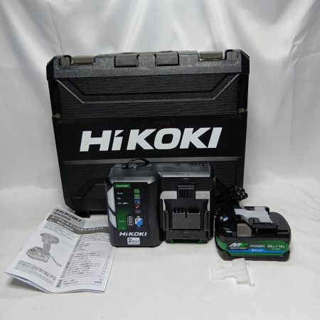 HiKOKI ハイコーキ WH36DD ブラック  充電器・充電池2個・ケース付 36v 2.5Ah J1606259 T2603 2512AB 美品 WH36DD ブラック