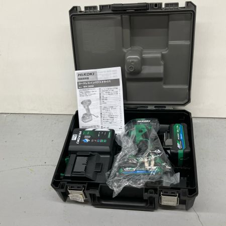 HiKOKI ハイコーキ  インパクトドライバ 充電器・充電池2個・ケース付 コードレス式 36v 2.5Ah JD502345 WH36DD アグレッシブグリーン