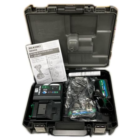  HiKOKI ハイコーキ インパクトドライバ  充電器・充電池2個・ケース付 36v 2.5Ah J1606286 WH36DD ブラック