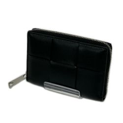 BOTTEGA VENETA ボッテガヴェネタ カセット ファスナー付きコインパース ブラック Bランク