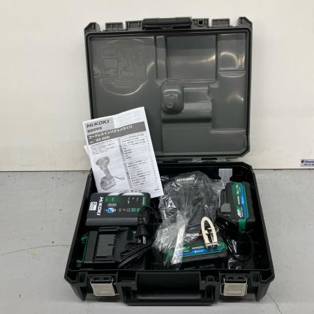  HiKOKI ハイコーキ インパクトドライバ 充電器・充電池2個・ケース付 J2601705 WH36DD ストロングブラック