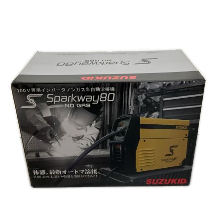  SUZUKID 100Vインバータ半自動溶接機 SSW-80 イエロー