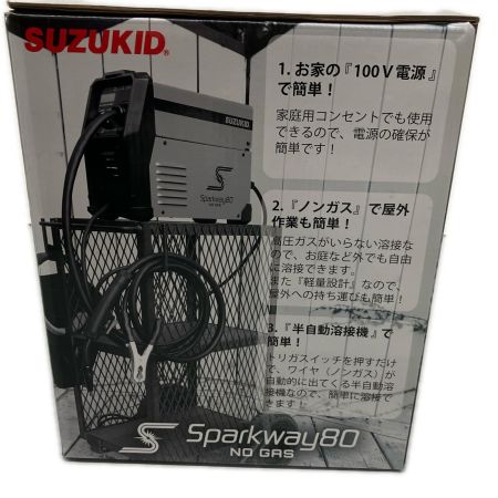  SUZUKID 100Vインバータ半自動溶接機 SSW-80 イエロー