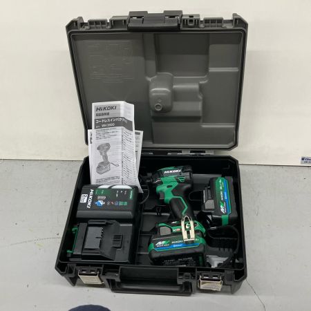 HiKOKI ハイコーキ インパクトドライバ　 充電器・充電池2個・ケース付 コードレス式 36v J1602965 WH36DD 2XHLSZ グリーン