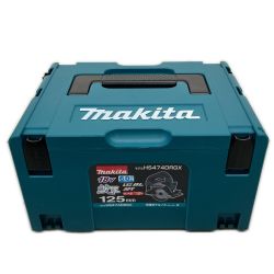 △△ MAKITA マキタ 125mm 充電式マルノコ 18v 充電器 充電池×2 ケースセット HS474DRGX ネイビー Sランク
