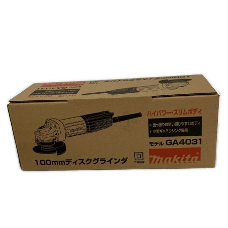 MAKITA マキタ 100mm ディスクグラインダー コード式 本体のみ 2024年製 GA4031