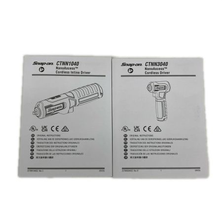  Snap-on スナップオン 1/4ナノアクセスツールキット 専用チャージャー付 コードレスドライバー CTNN2Q3KFJ