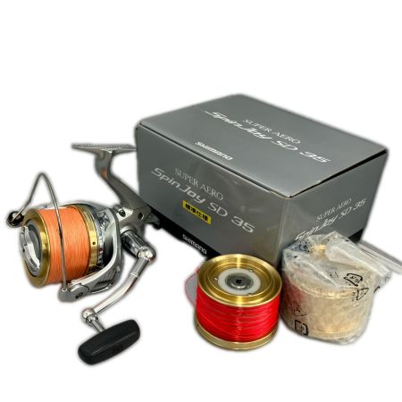  SHIMANO シマノ 15スーパーエアロスピンジョイSD 35 程度A 替スプール2個付 03400 SA58