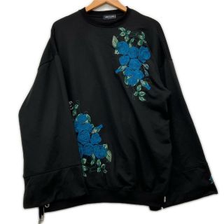 HARE ハレ ×Ado コラボ サイドレースアップローズシシュウスウェット HA430010AD ブラック HARE ハレ ×Ado コラボ サイドレースアップローズシシュウスウェット