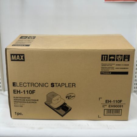  MAX マックス 付属品完備 110枚綴じ12mm 電子ホッチキス EH-110F