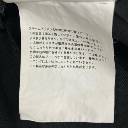  BLACK COMME des GARCONS AD2024 ダメージ加工 背面プリーツワンピース S ブラック