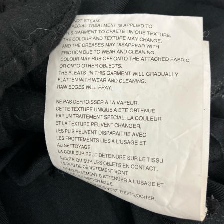  BLACK COMME des GARCONS AD2024 ダメージ加工 背面プリーツワンピース S ブラック