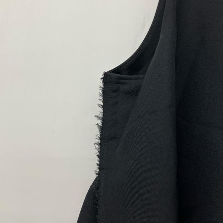  BLACK COMME des GARCONS AD2024 ダメージ加工 背面プリーツワンピース S ブラック