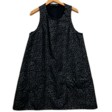  BLACK COMME des GARCONS AD2020 レオパード柄 変形ワンピース S ブラック