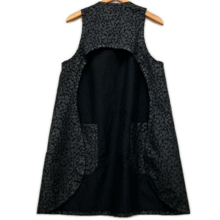  BLACK COMME des GARCONS AD2020 レオパード柄 変形ワンピース S ブラック