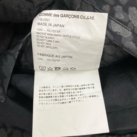  BLACK COMME des GARCONS AD2020 レオパード柄 変形ワンピース S ブラック